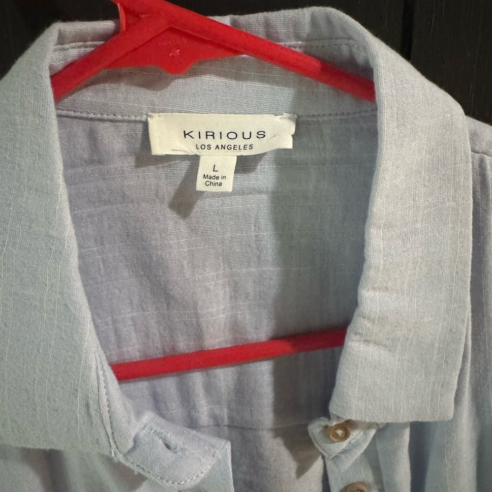 Cropped button down top - Picture 3 of 3